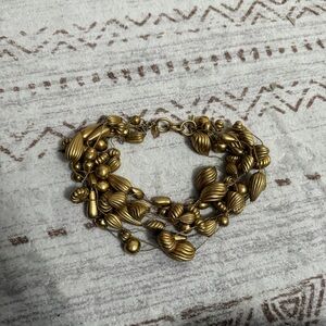 Elegant Costume Gold Beaded Choker